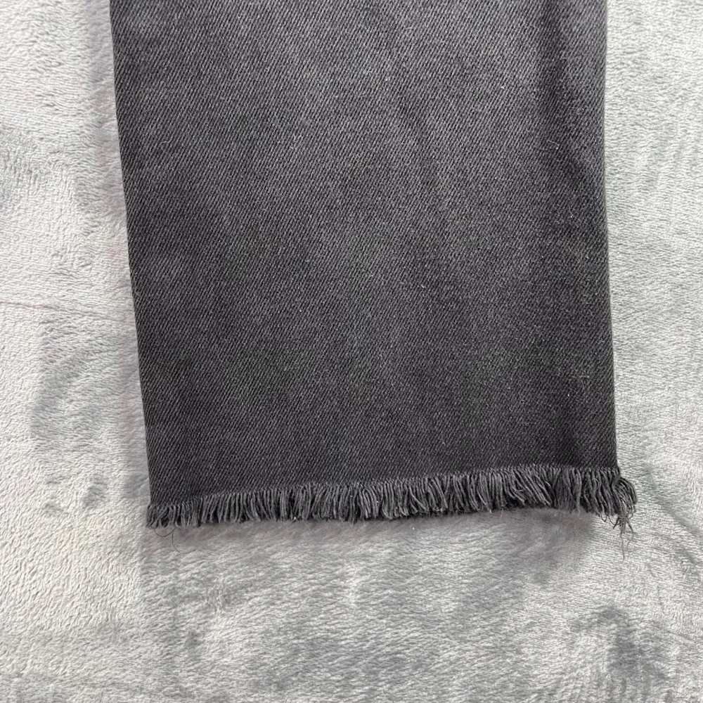 Levis 517 Bootcut Jeans Black 31x34 Fits 31x30 Raw Hem Cut Off Frayed Distressed